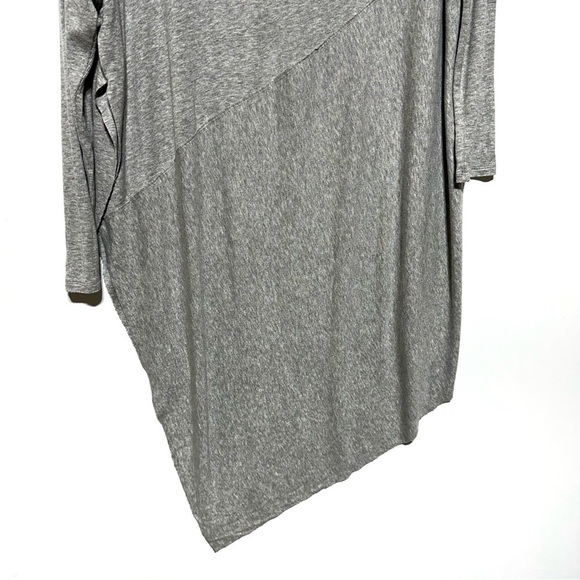 FREE PEOPLE Grapevine Tunic Split Side Long Sleeve Ribbed Knit Top Grey Size M - Picture 13 of 15